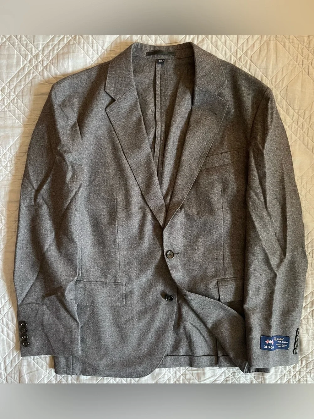 J. CREW Ludlow Slim-fit suit jacket in English cotton-wool blend Charcoal 40 S